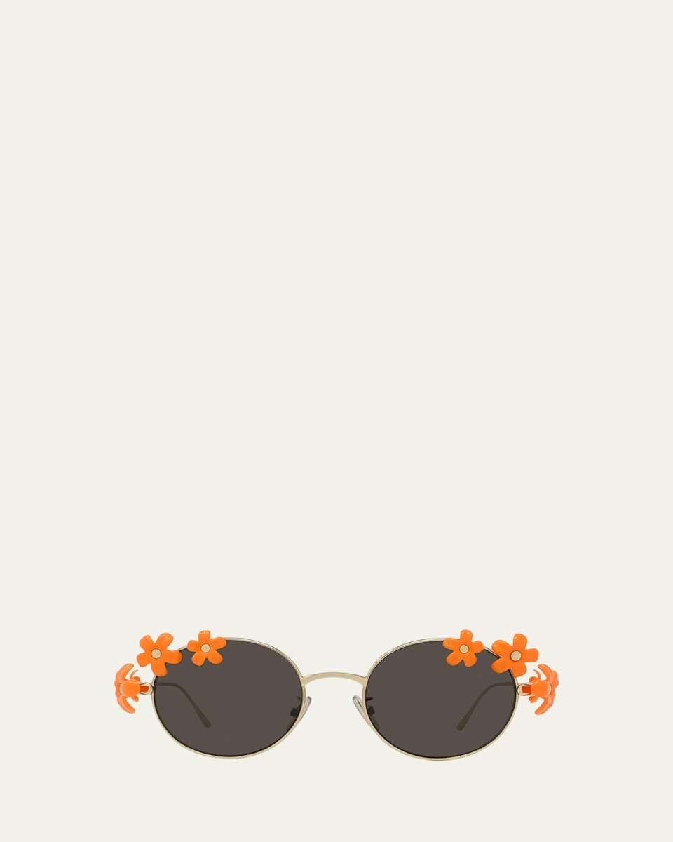 Signature Floral Metal Sunglasses